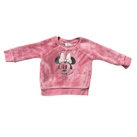 Baby girl Minnie Mouse pink sweatshirt - Picture 1 of 4
